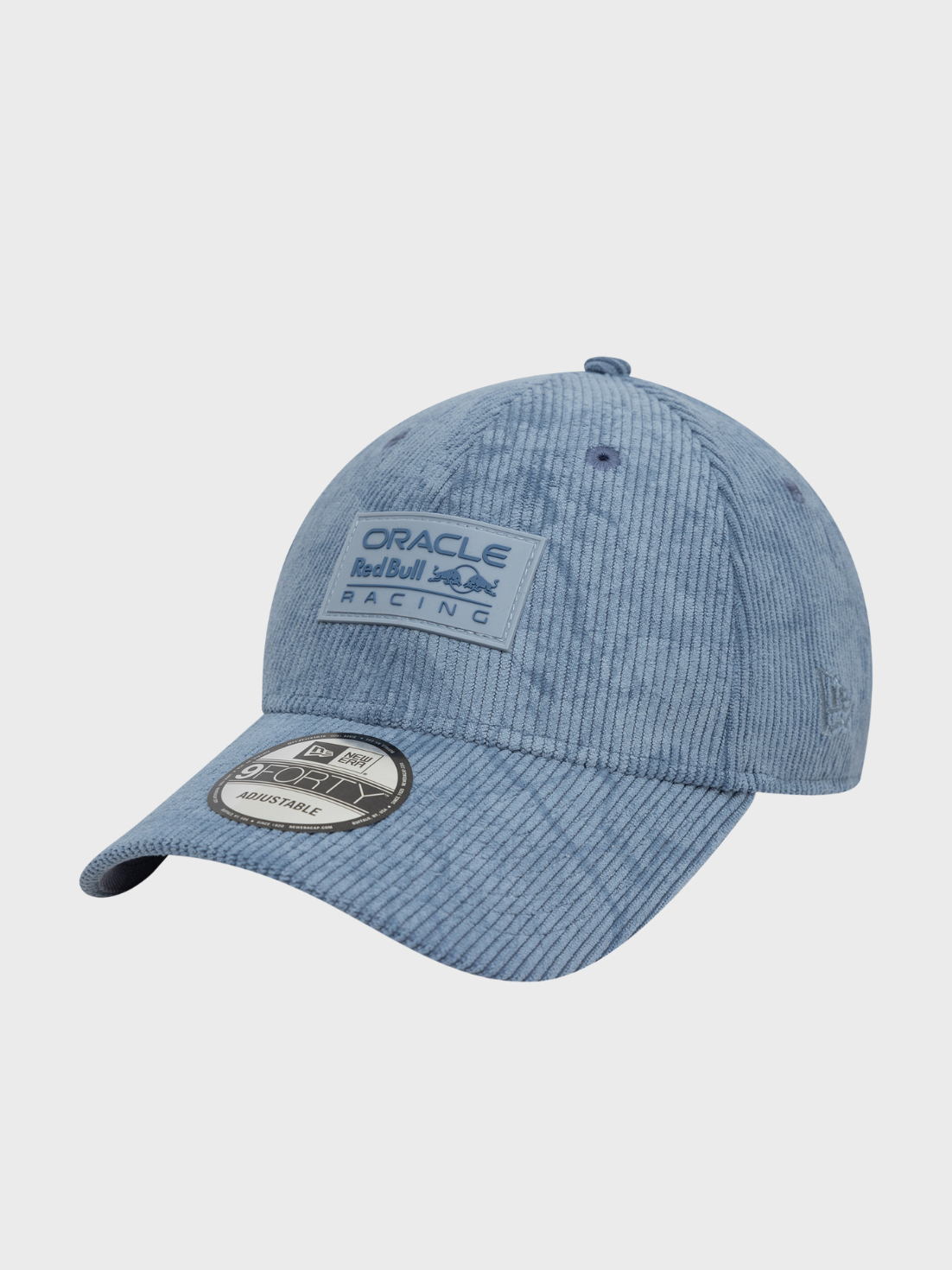 Corduroy blue 9Forty cap with Oracle Red Bull Racing patch on the front panel