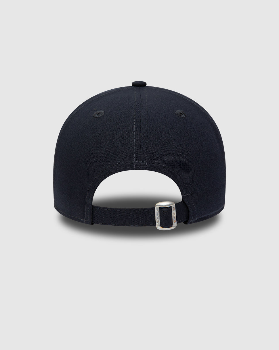 Back view of a navy Red Bull Racing Repreve 9FORTY cap with strapback and buckle