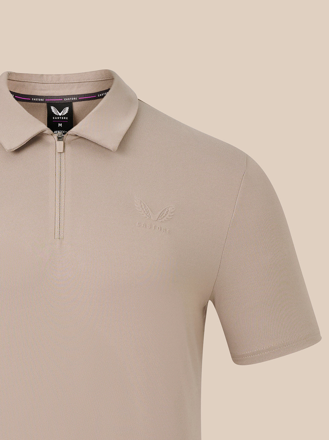 Herren Elevated Lifestyle Kurzarm-Poloshirt – Taupe