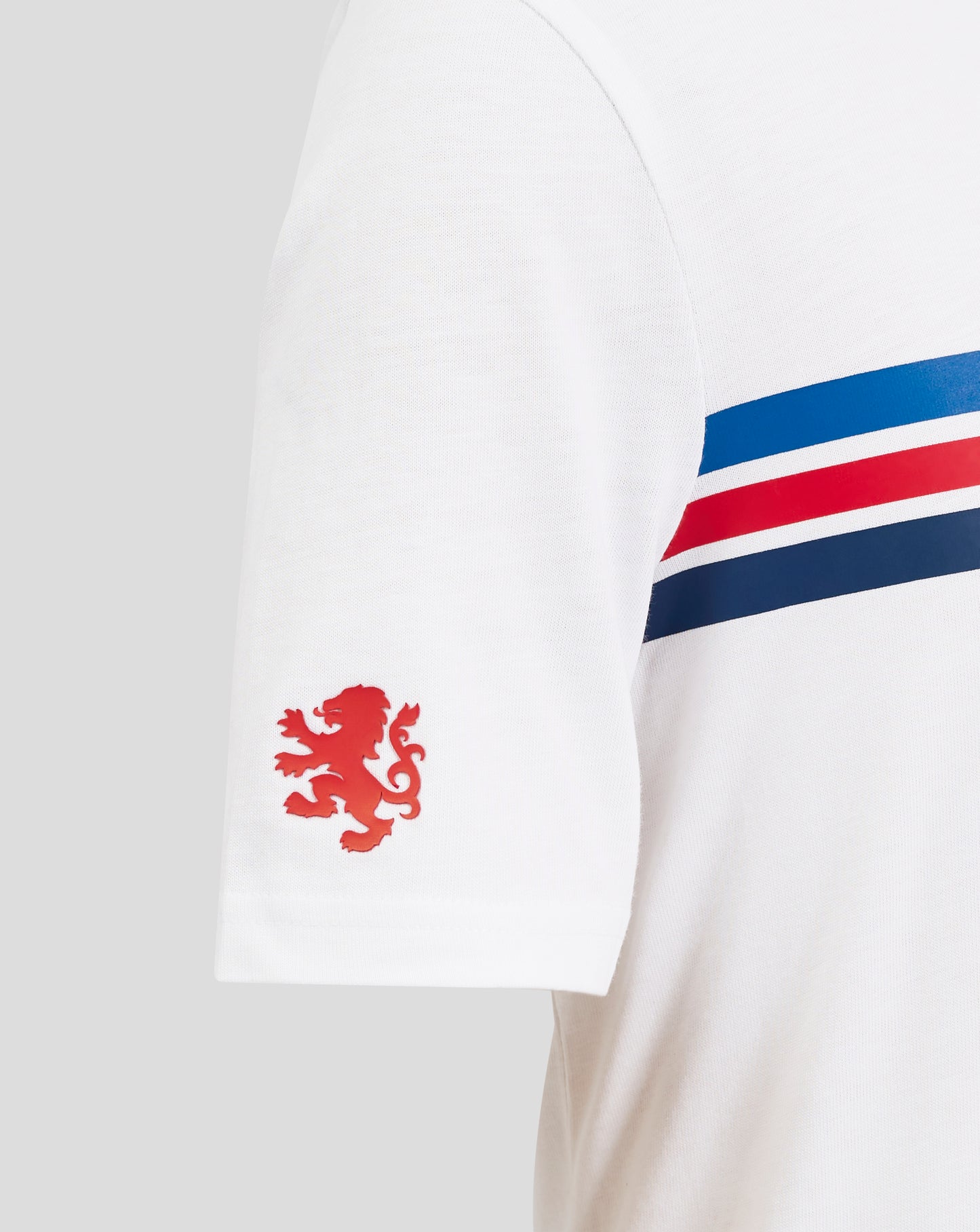White Rangers Junior Classic Cotton Tee with a red lion crest on the front.