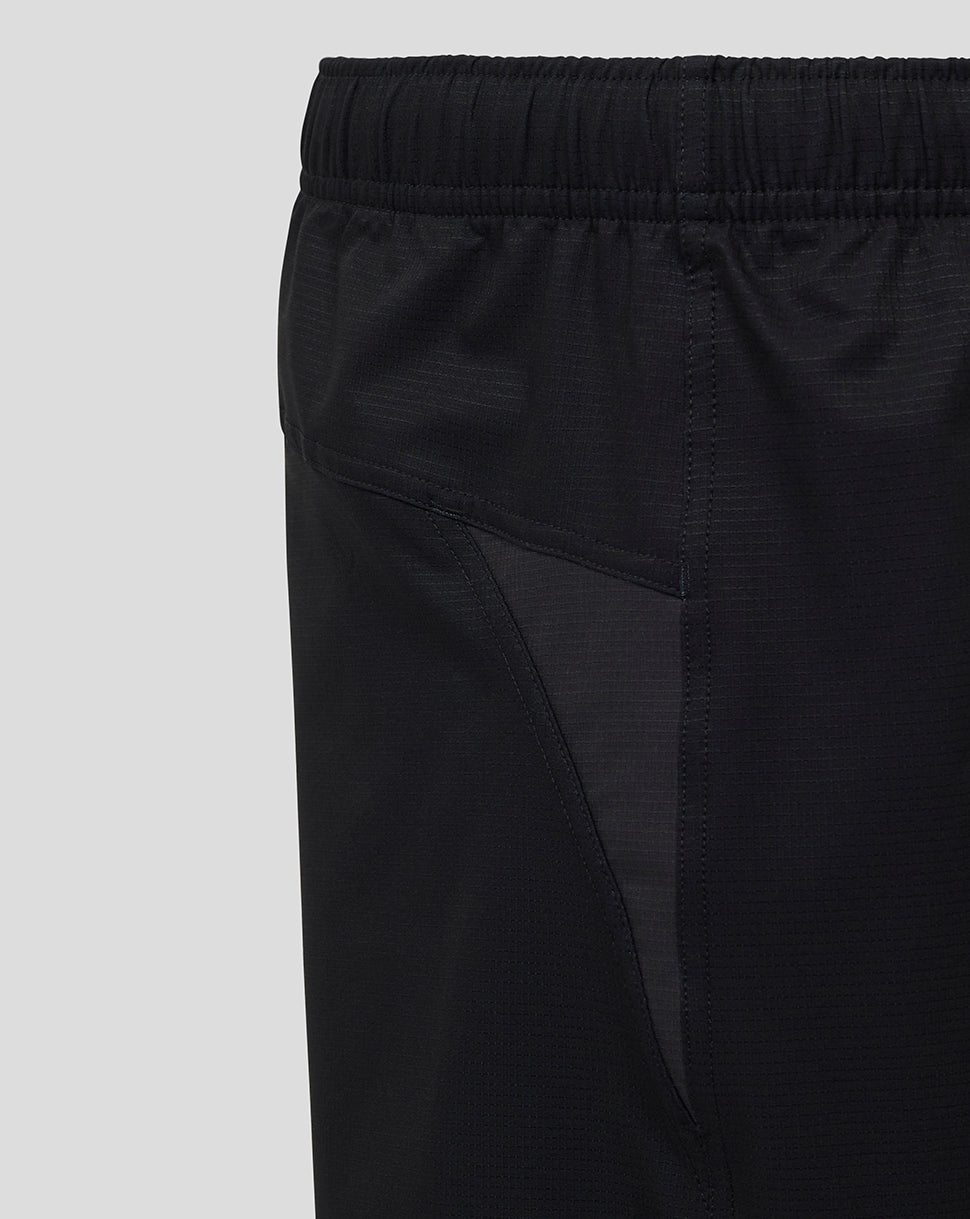 Bath Rugby Pro Shorts in black with elastic waistband and stitched side pocket detail