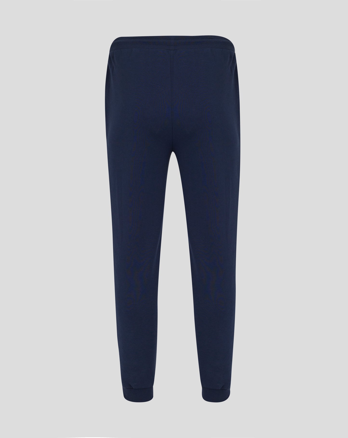 Rear view of navy Rangers joggers with a ribbed waistband and smooth seat area