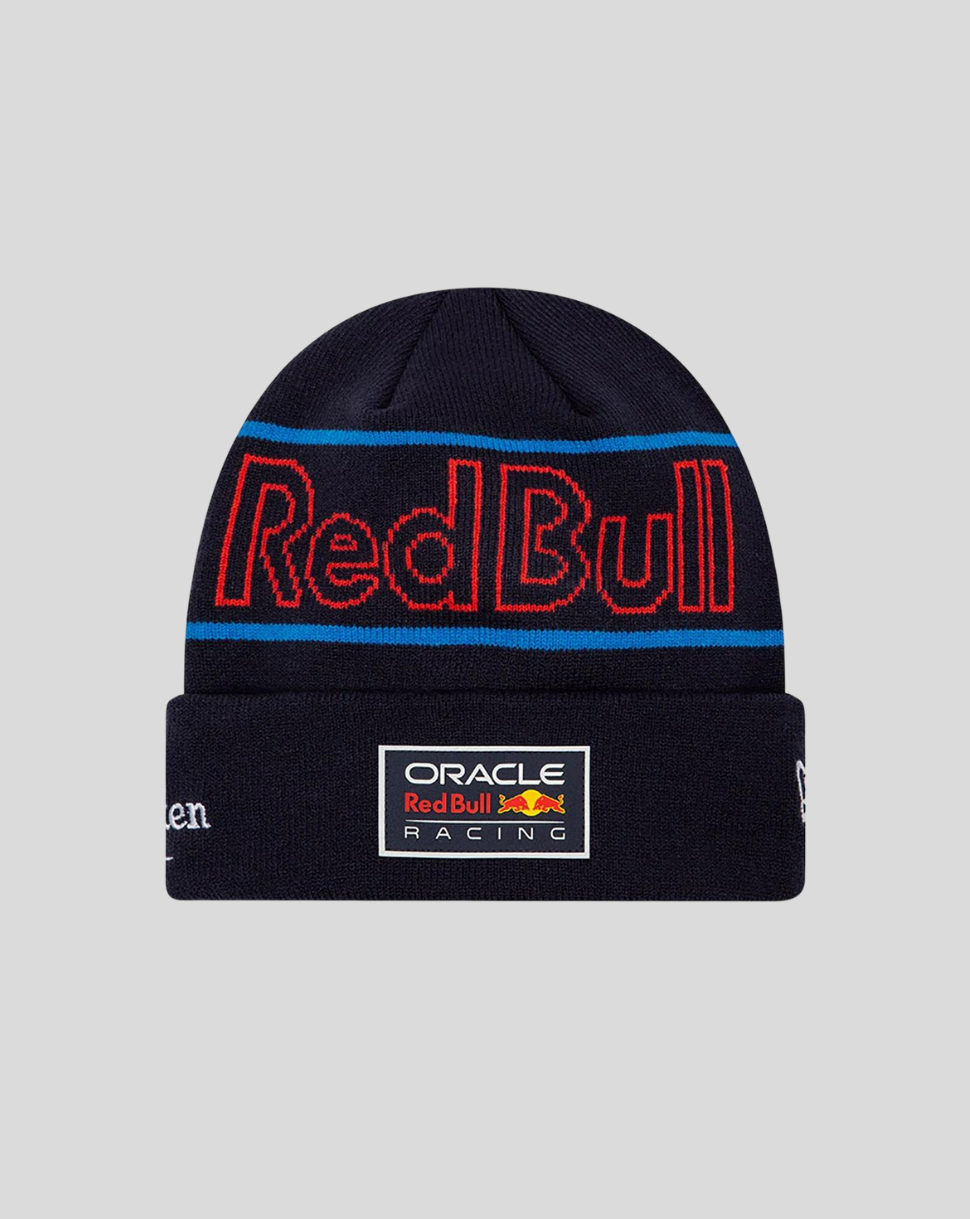 Oracle Red Bull Racing cuff beanie with folded cuff and team patch on front