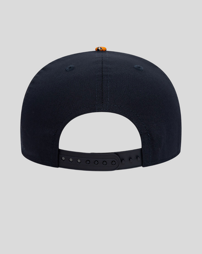 Back view of Oracle Red Bull Racing Print 9Fifty cap in dark navy with an adjustable strap