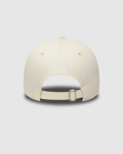 Back view of a cream Red Bull Racing 9Twenty cap with strapback buckle and curved visor