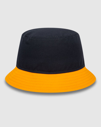 Navy Red Bull Racing Repreve bucket hat with orange visor and front logo
