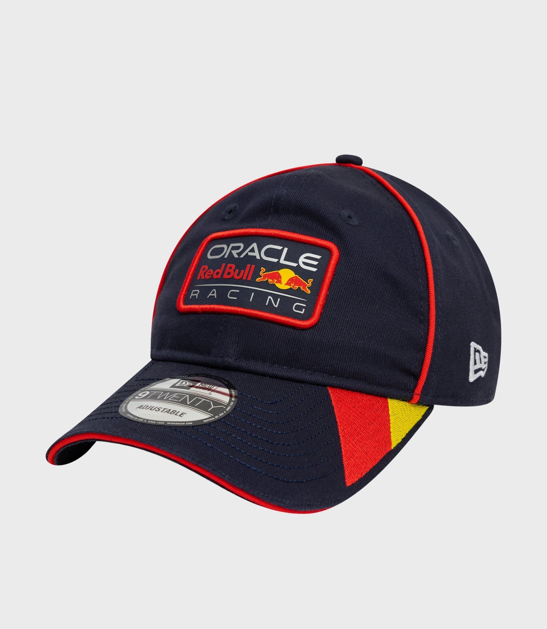Navy 9Twenty cap with Oracle Red Bull Racing patch on the front and an adjustable back strap