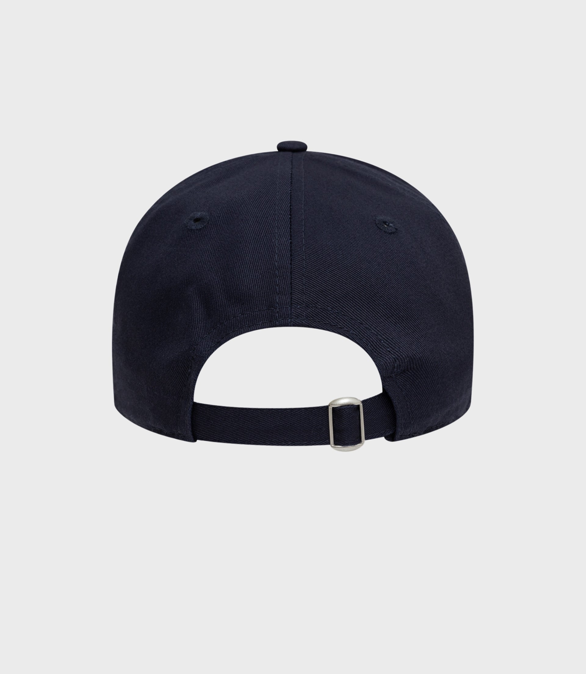 Rear view of navy Oracle Red Bull Racing Retro 9Twenty cap showing adjustable strap and buckle