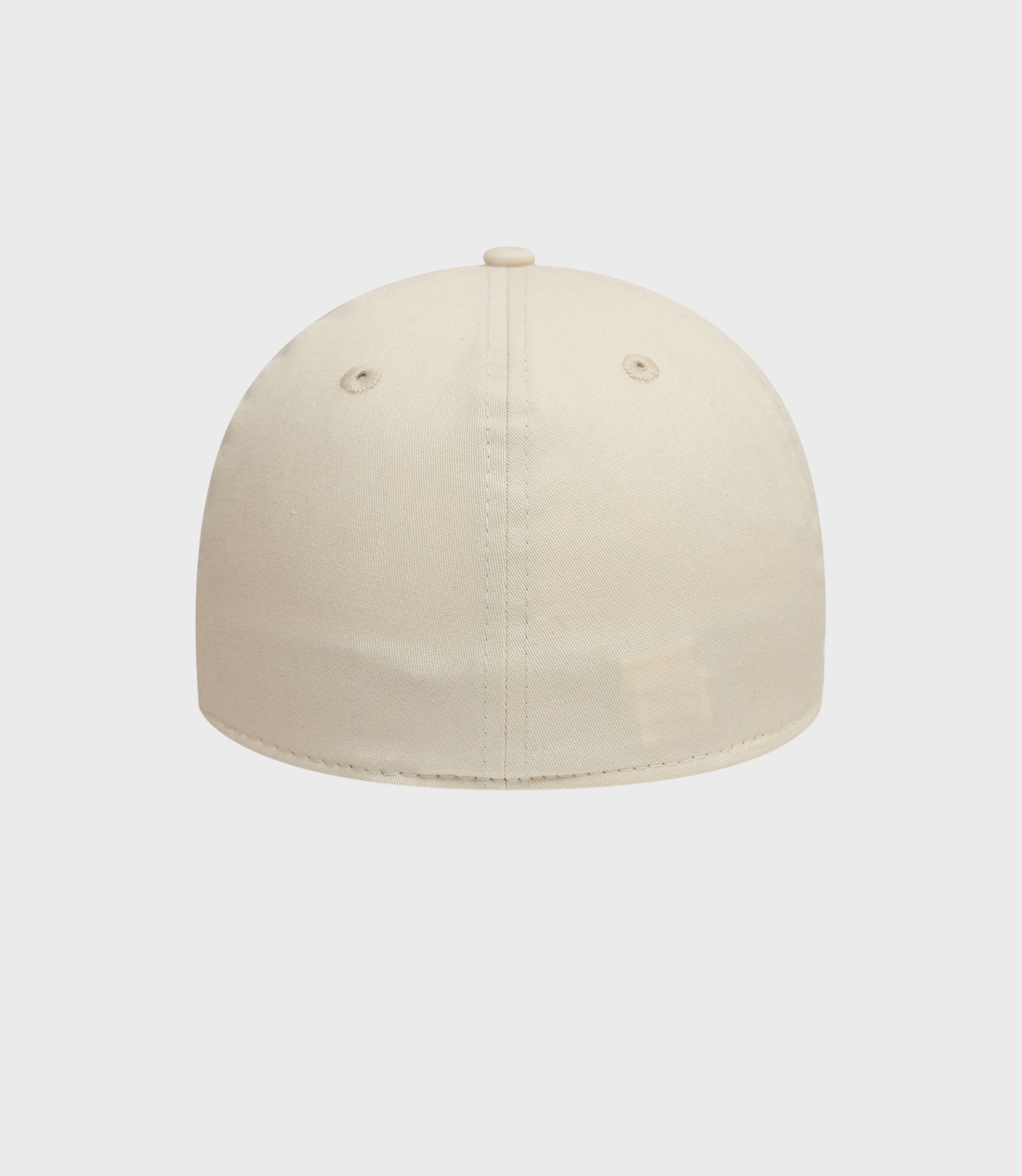 Top view of beige Oracle Red Bull Racing 39Thirty cap showing crown button