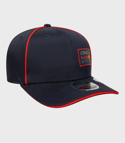 Navy blue New Era Red Bull Racing 9Seventy cap with red piping and side Oracle patch.