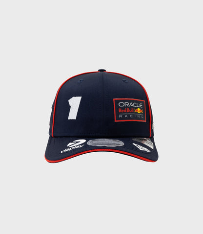 Dark blue New Era cap with red piping and a large white number 1 on the front plus an Oracle Red Bull Racing patch.