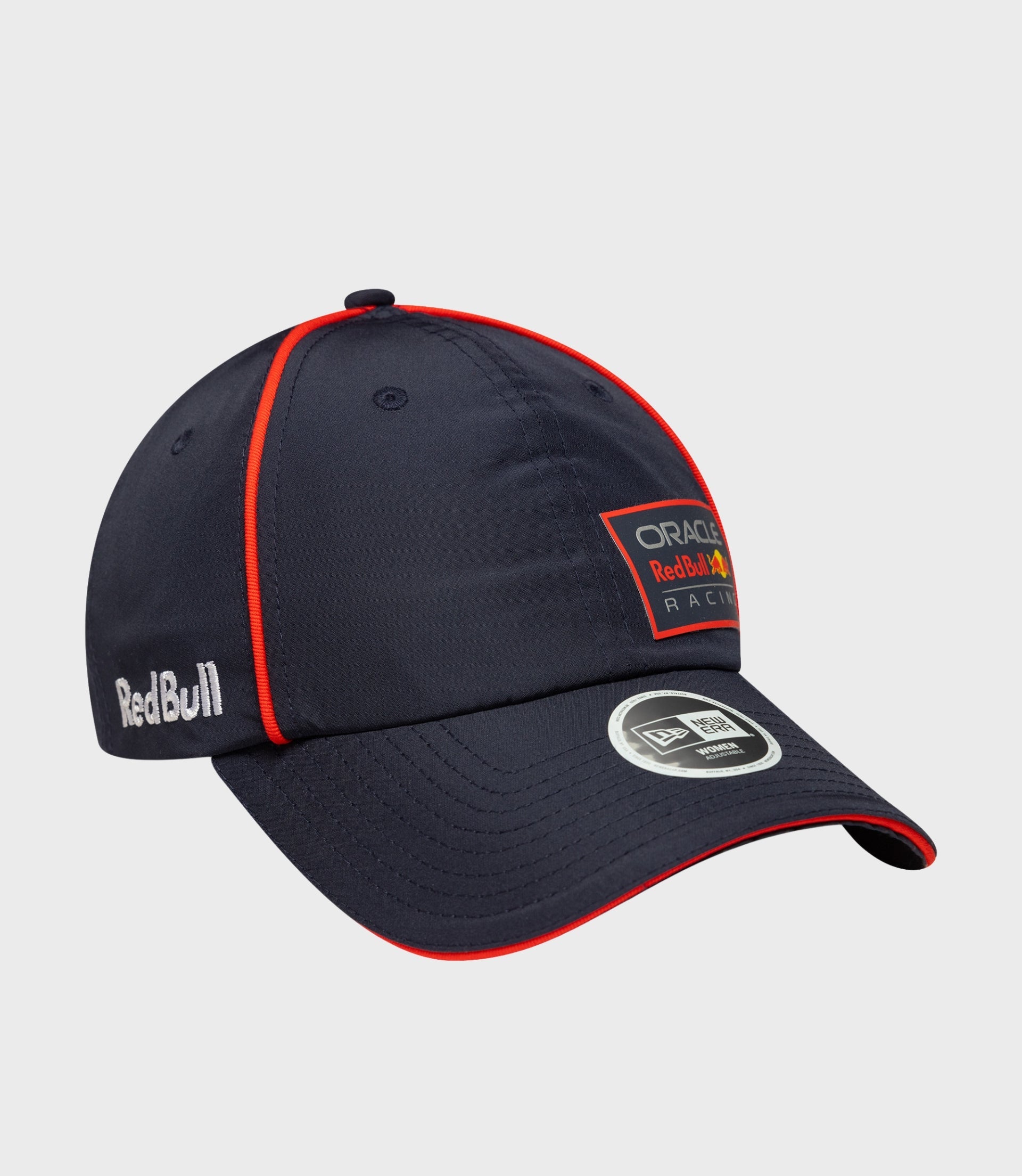 New Era x Oracle Red Bull Racing navy cap with red piping and Oracle Red Bull Racing patch on the front