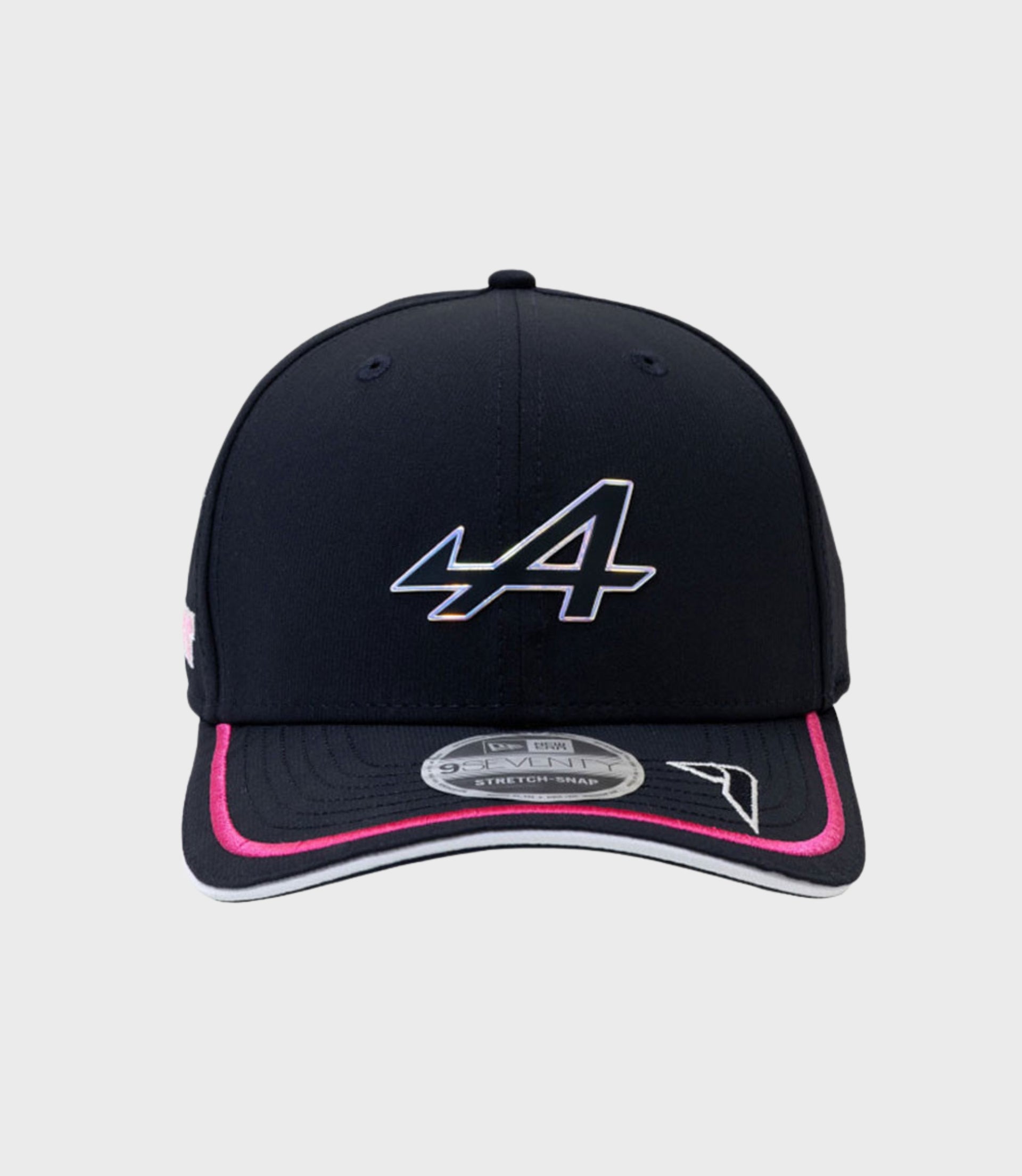 Navy cap front view with visible 47 logo on crown and small top button