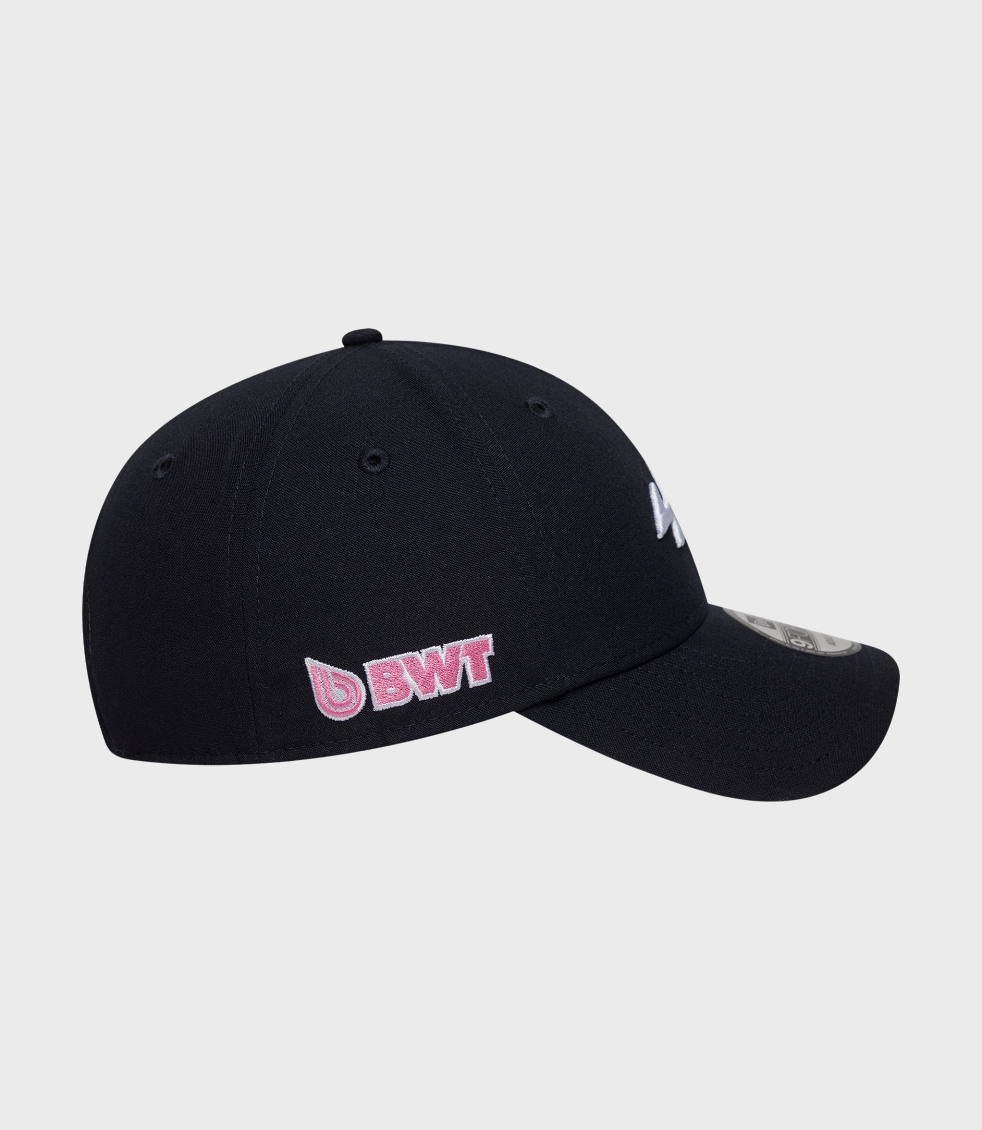 Front view of navy New Era Repreve 9Forty cap made from recycled polyester