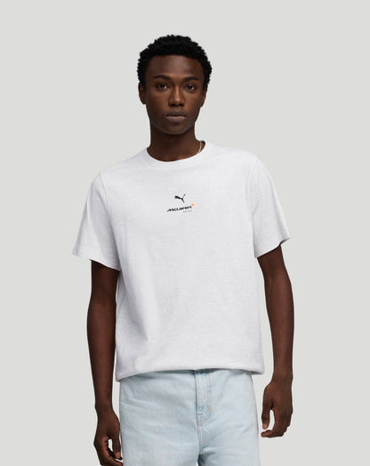 White McLaren Racing T-shirt with small chest logo and back Speedmark badge in a relaxed unisex fit