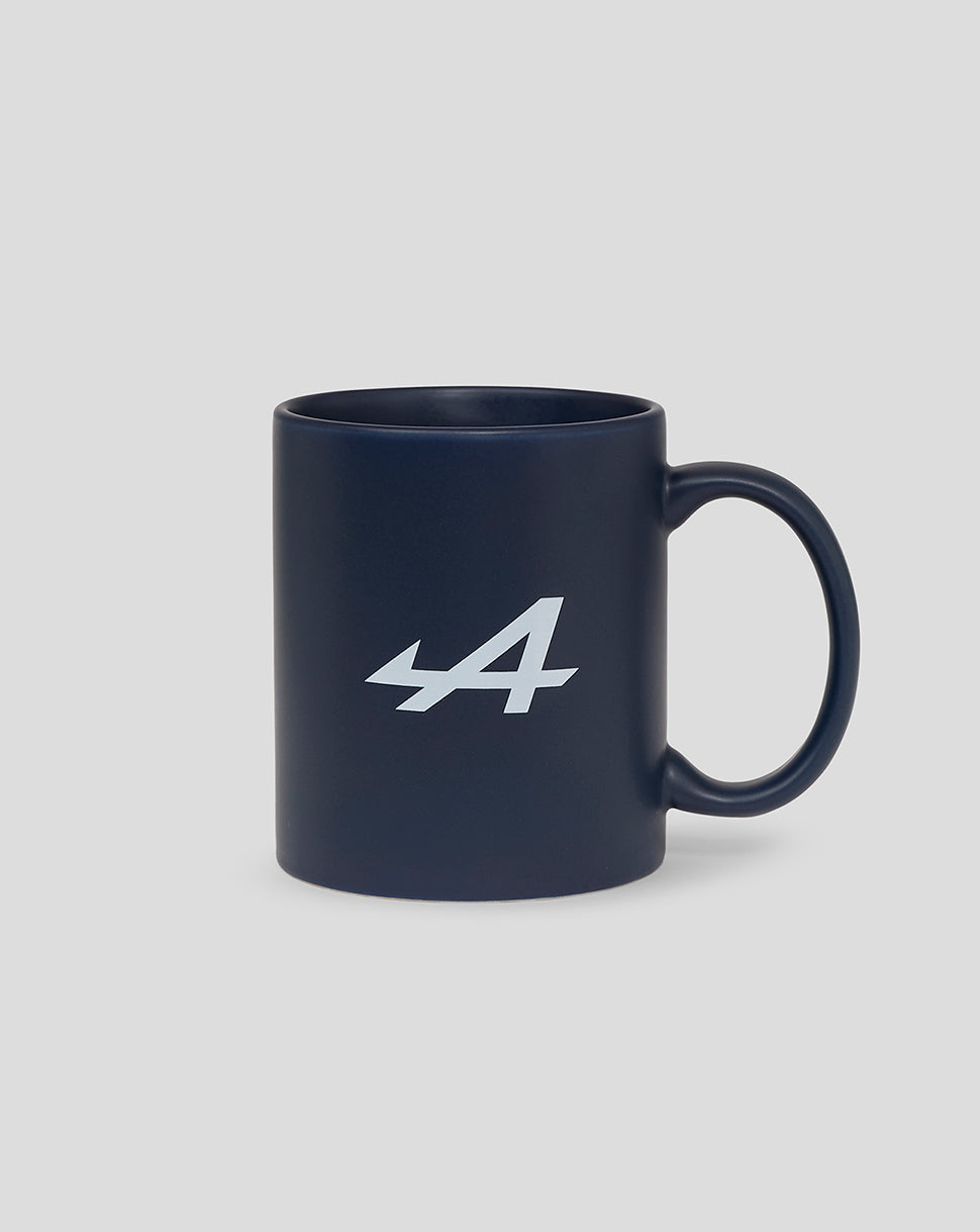 BWT Alpine Formula One Team mug in navy ceramic with white logo