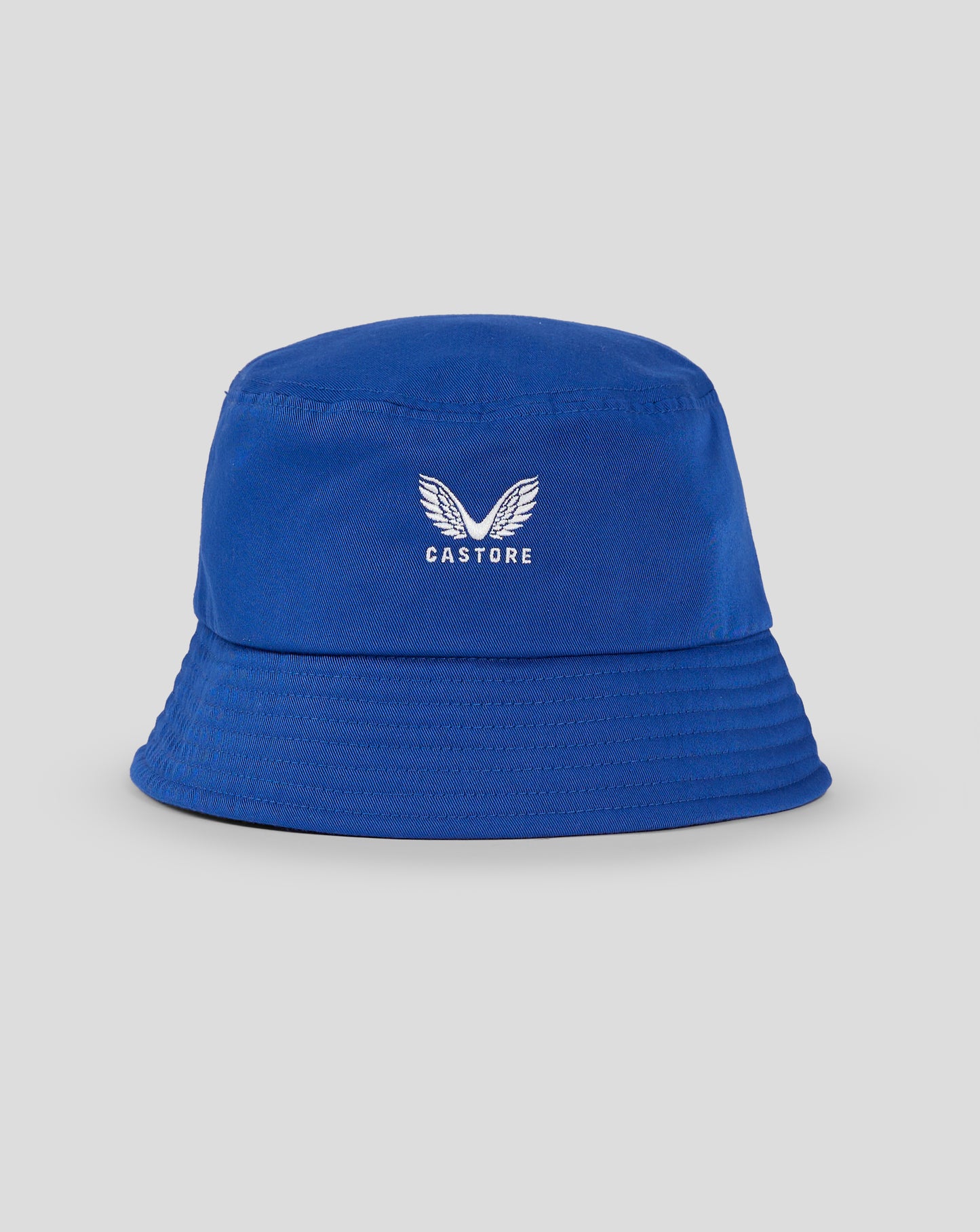 Blue Bath Rugby bucket hat featuring Castore logo on the front