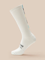 Off white Castore x Paul Smith technical sock with signature multicolor stripe along the side