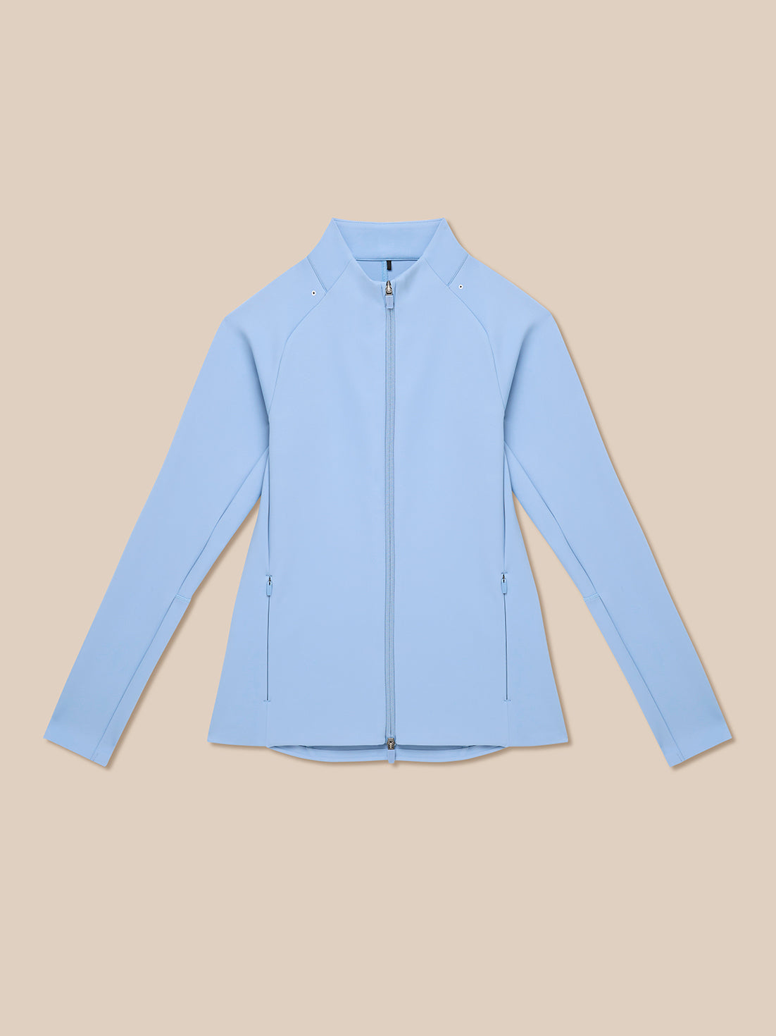 Sky blue Zone Training Top full zip jacket with halo ventilation eyelets and bonded cuffs