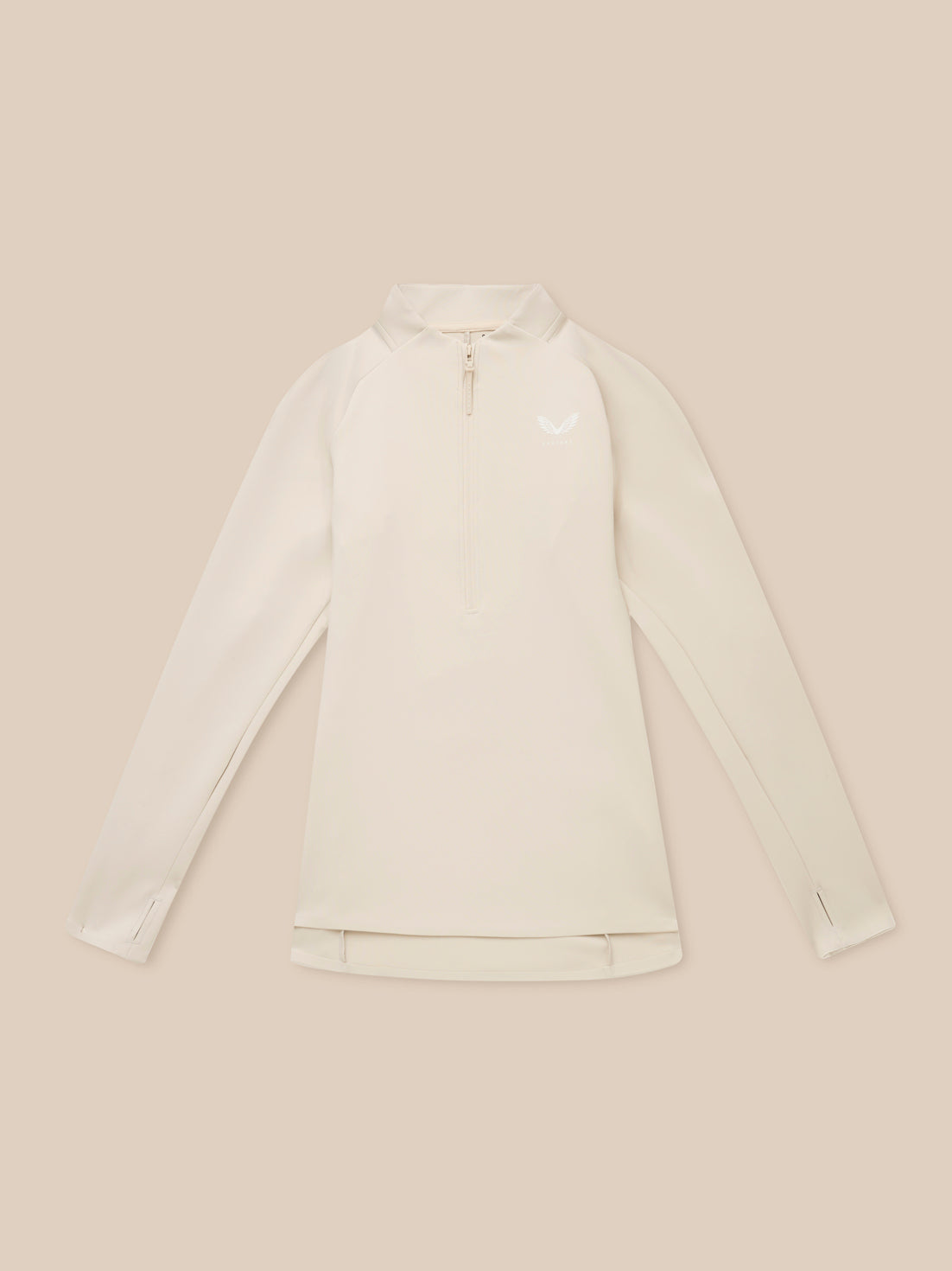 Stone golf Pinnacle LVS half zip long sleeve top with subtle logo on chest and streamlined silhouette