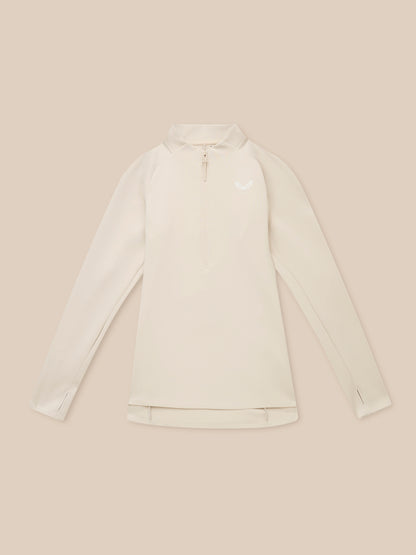 Stone golf Pinnacle LVS half zip long sleeve top with subtle logo on chest and streamlined silhouette