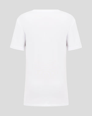 Back view of Majesticks Junior Graphic T-Shirt in white