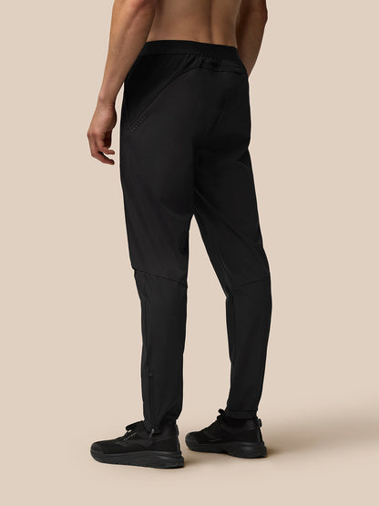 Back view of black Flex Training Joggers detailing panel construction.