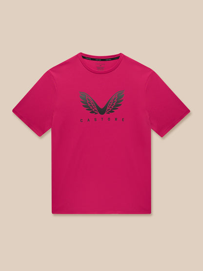 Pink Adapt Training T-Shirt with Castore wings graphic on chest