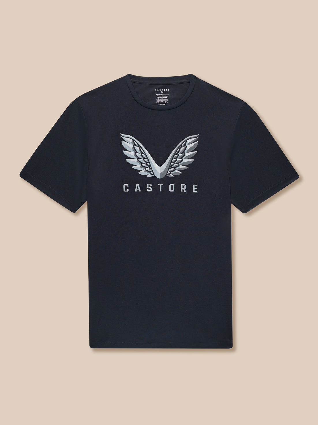Navy Graphic Training T-Shirt with large Castore wings graphic on the chest