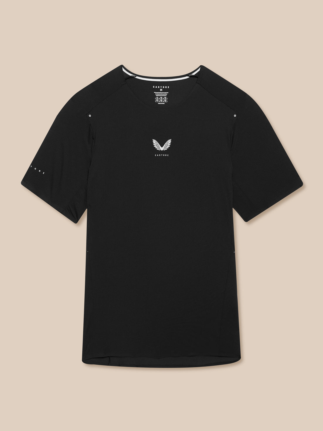Zone Training T-Shirt in black with white Castore logo on chest