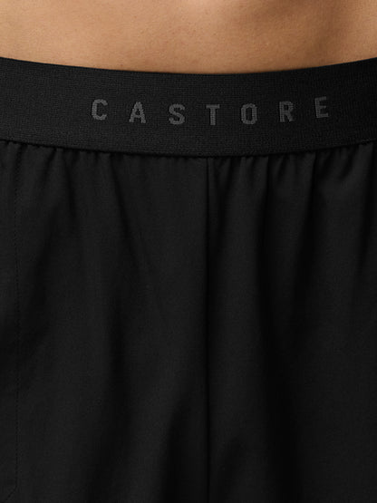 Close up of the black CASTORE waistband on Adapt Training Shorts