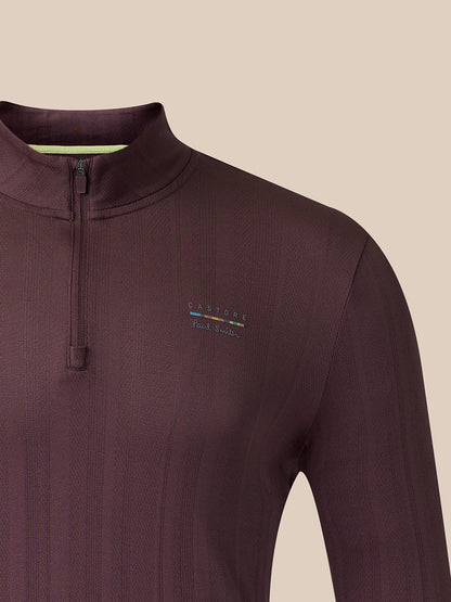 Herren Castore x Paul Smith Slim Fit 1/4-Zip-Oberteil – Lila