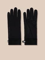 Pair of black Pursuit Gloves with silicone palm grip and reflective Castore logo