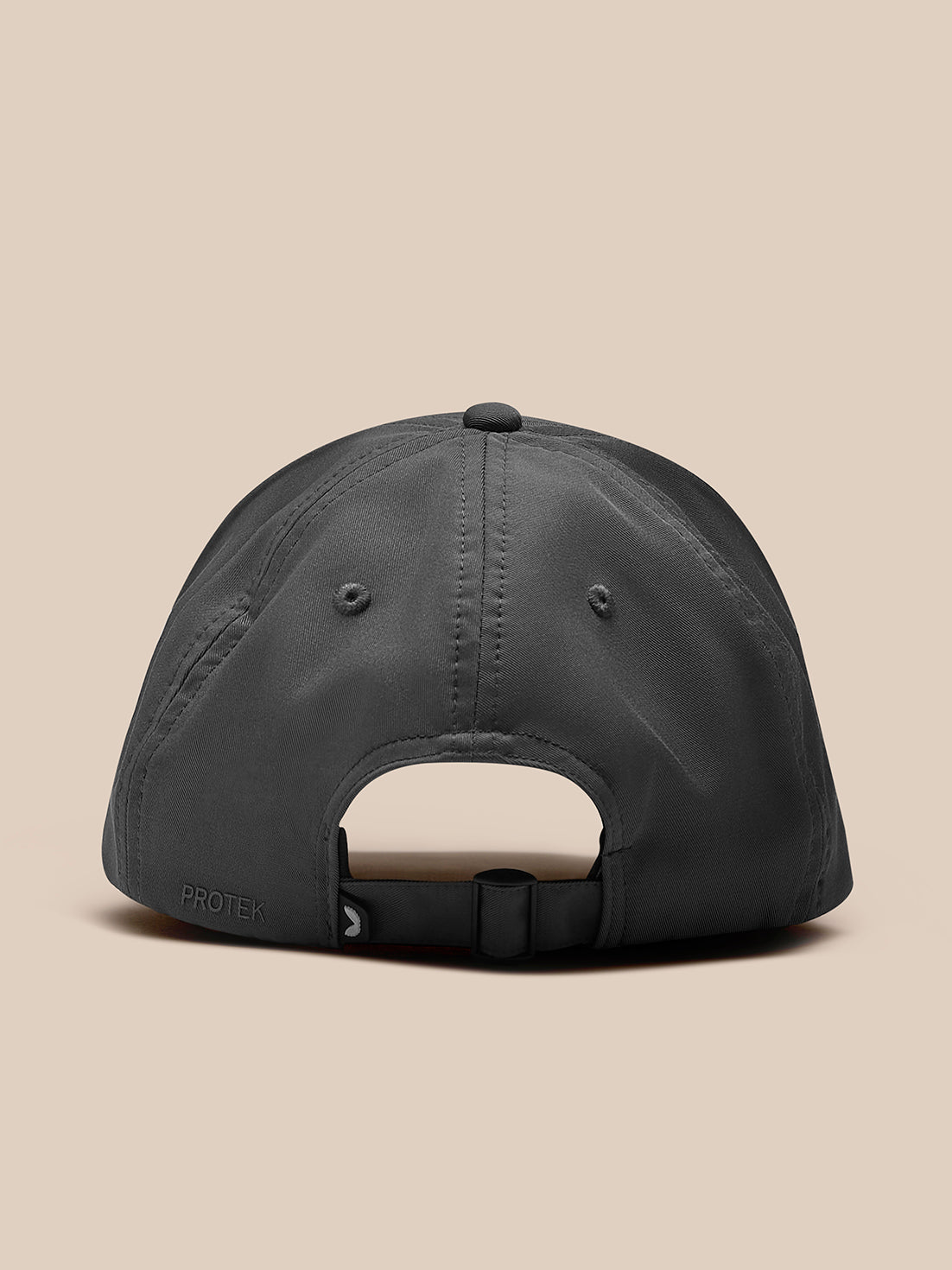 Back view of charcoal Active Cap with adjustable strap and PROTEK branding.