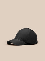 Black Castore Zone Cap with back fastener and ventilation perforations on the side