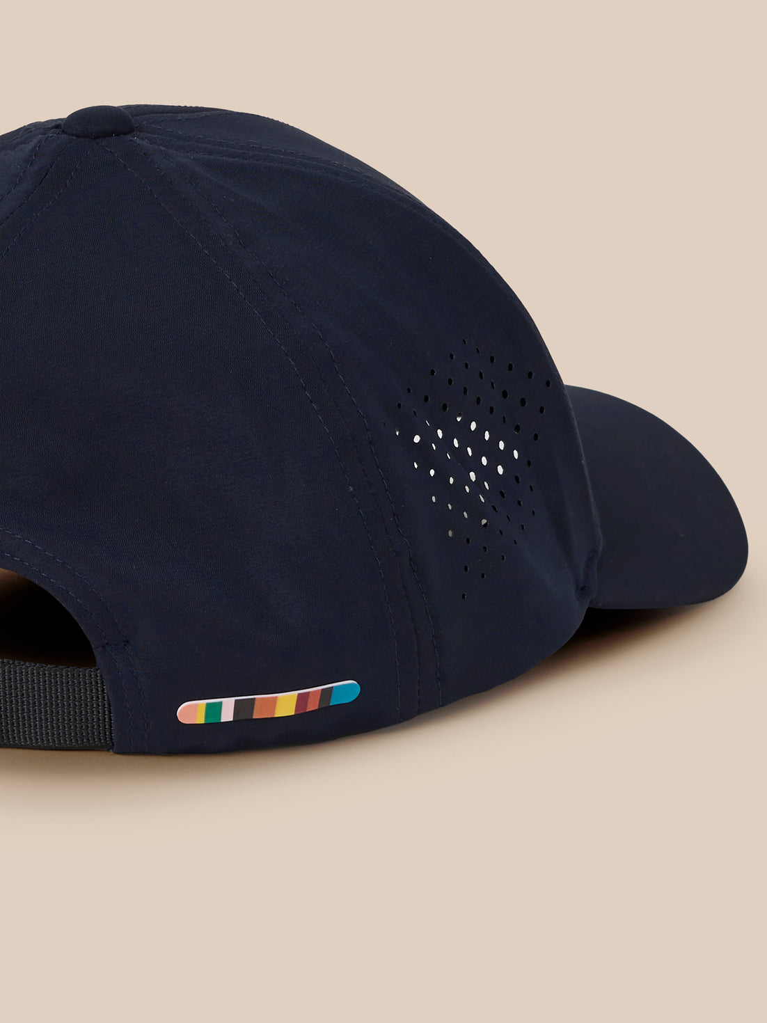 Navy Ashes travel training zone cap with adjustable back strap and perforated side panel for ventilation