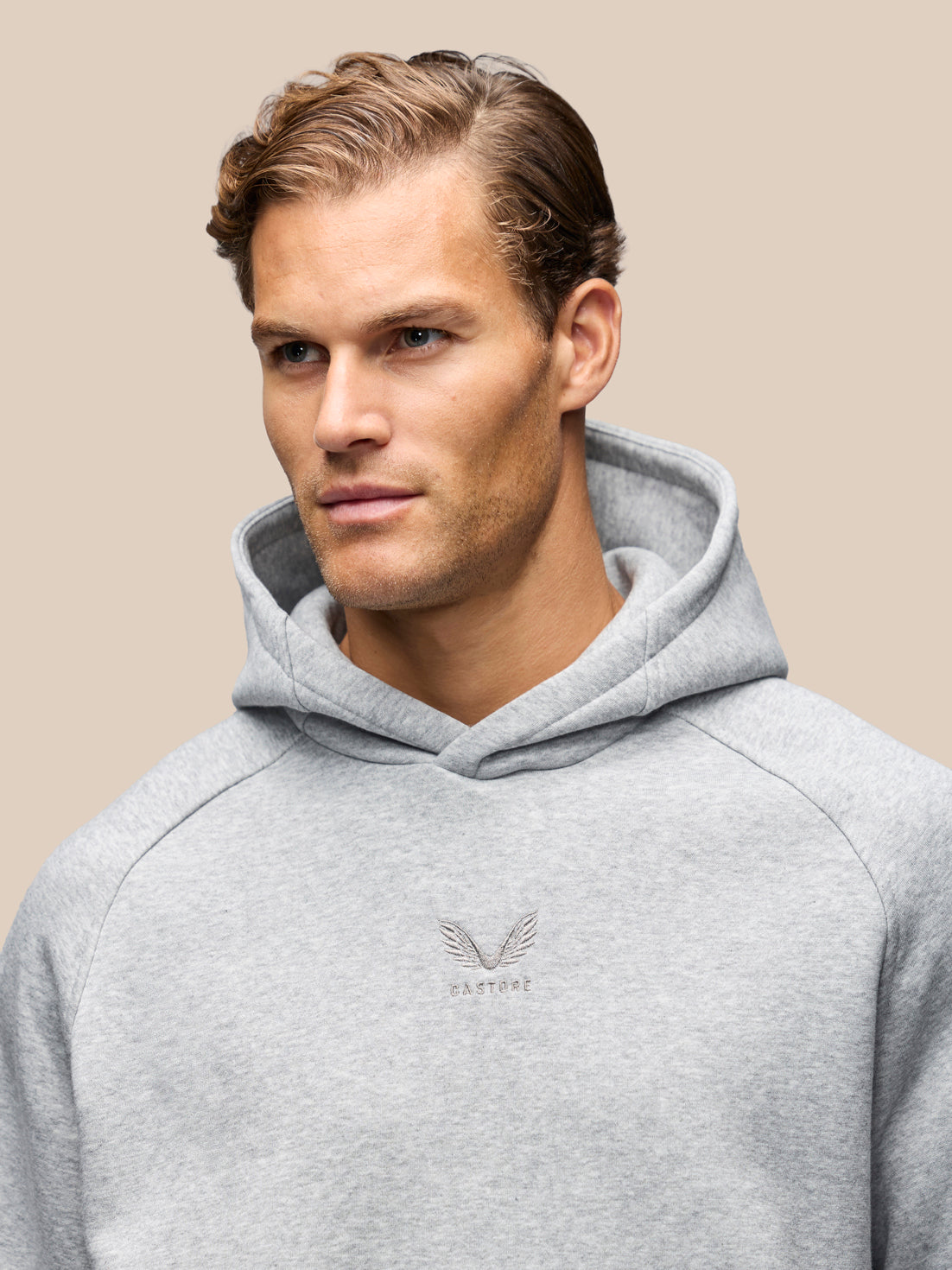 Herren Adapt Oversized Fit Hoodie – Grau