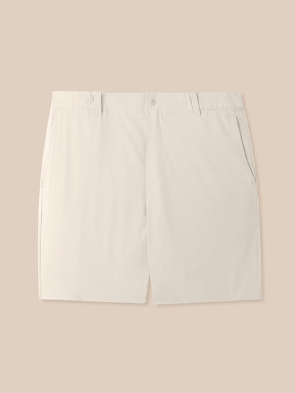 Cream Men’s Golf Shorts showing front waistband and back pocket with Castore logo