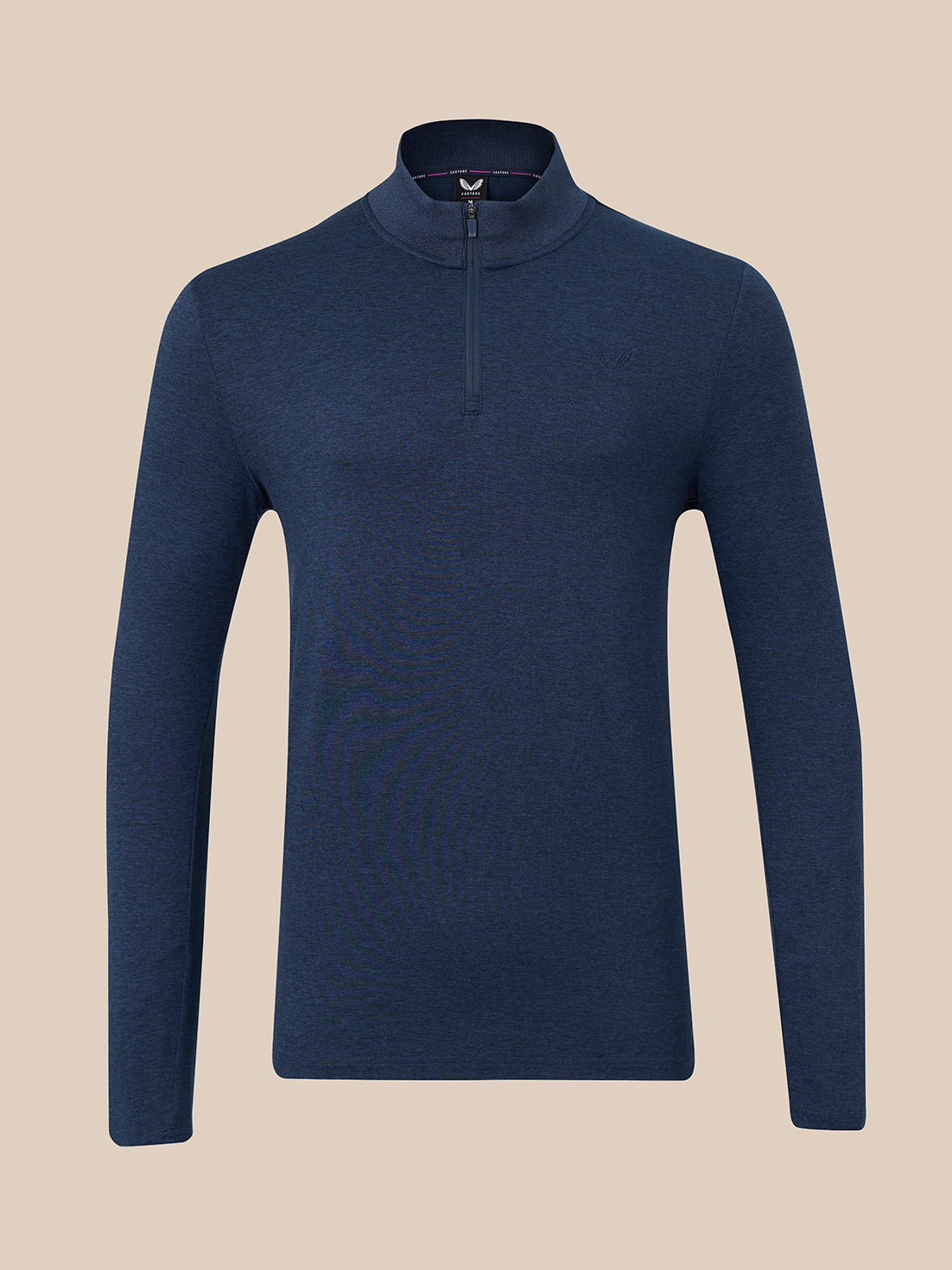 Herren Elevated Lifestyle Slim Fit 1/4-Zip-Oberteil – Marineblau