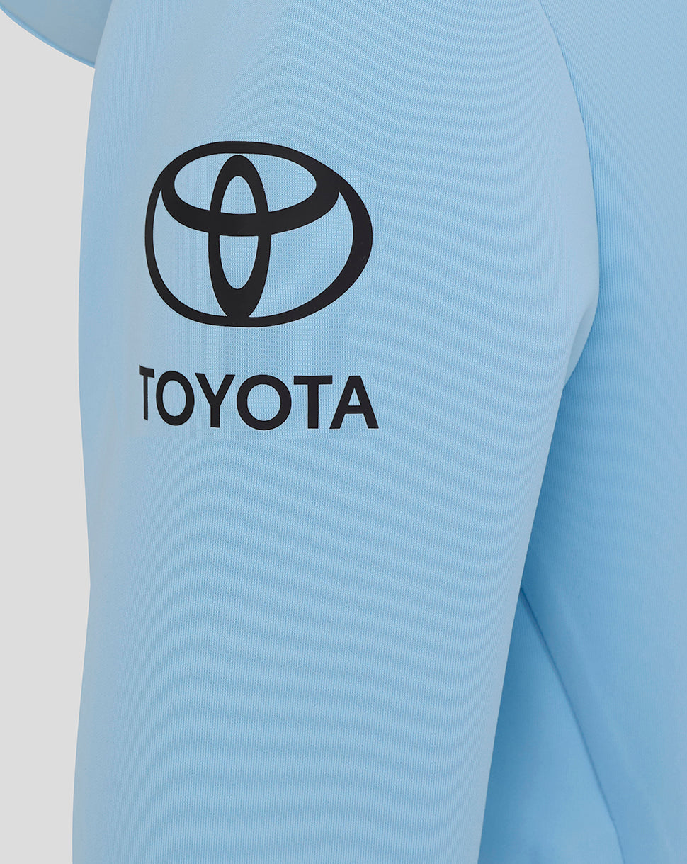 Light blue sleeve with Toyota logo