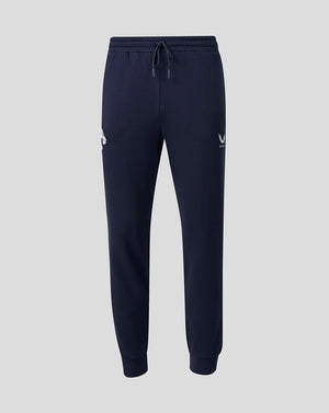 Navy Leicester Tigers Adapt fleece joggers with a drawstring waist, side pockets and ribbed cuffs