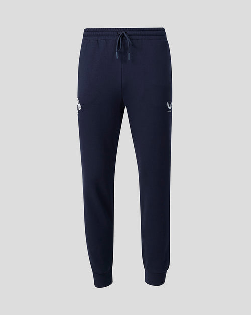 Navy Leicester Tigers Adapt fleece joggers with a drawstring waist, side pockets and ribbed cuffs