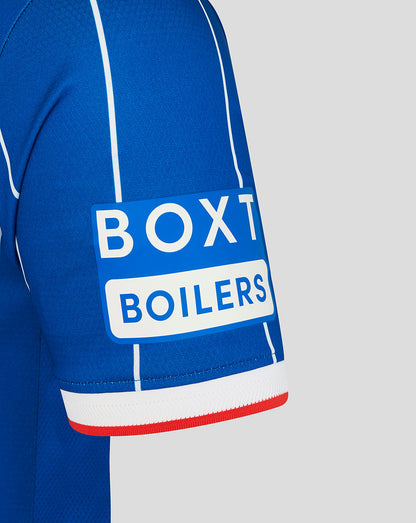 Blue sleeve with 'BOXT BOILERS' logo on a gray background
