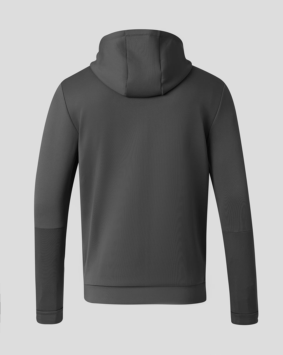 Saracens Herren 2026/27 Travel Flex Hoodie mit durchgehendem Zip – Grau
