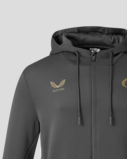 Saracens Herren 2026/27 Travel Flex Hoodie mit durchgehendem Zip – Grau