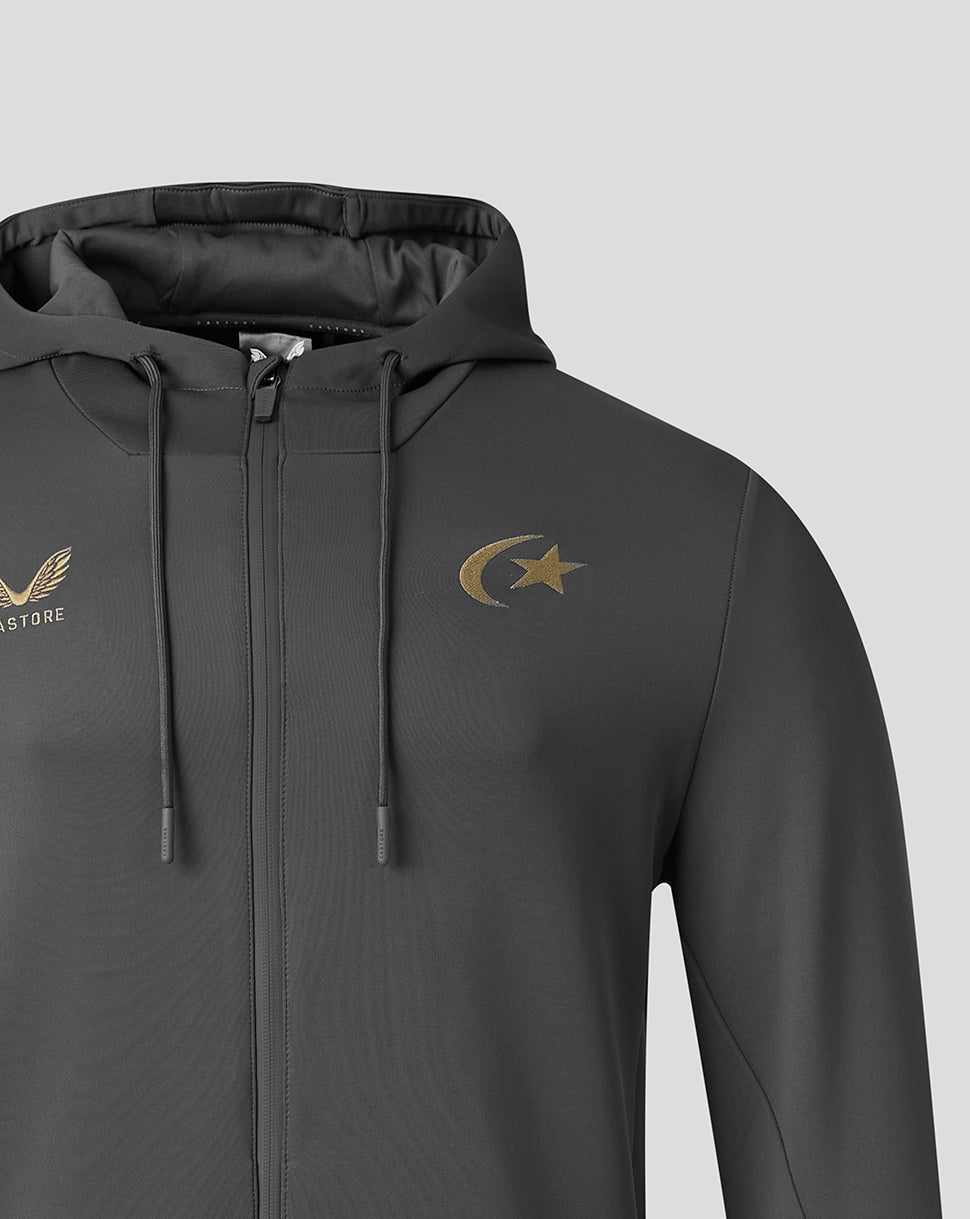 Saracens Herren 2026/27 Travel Flex Hoodie mit durchgehendem Zip – Grau