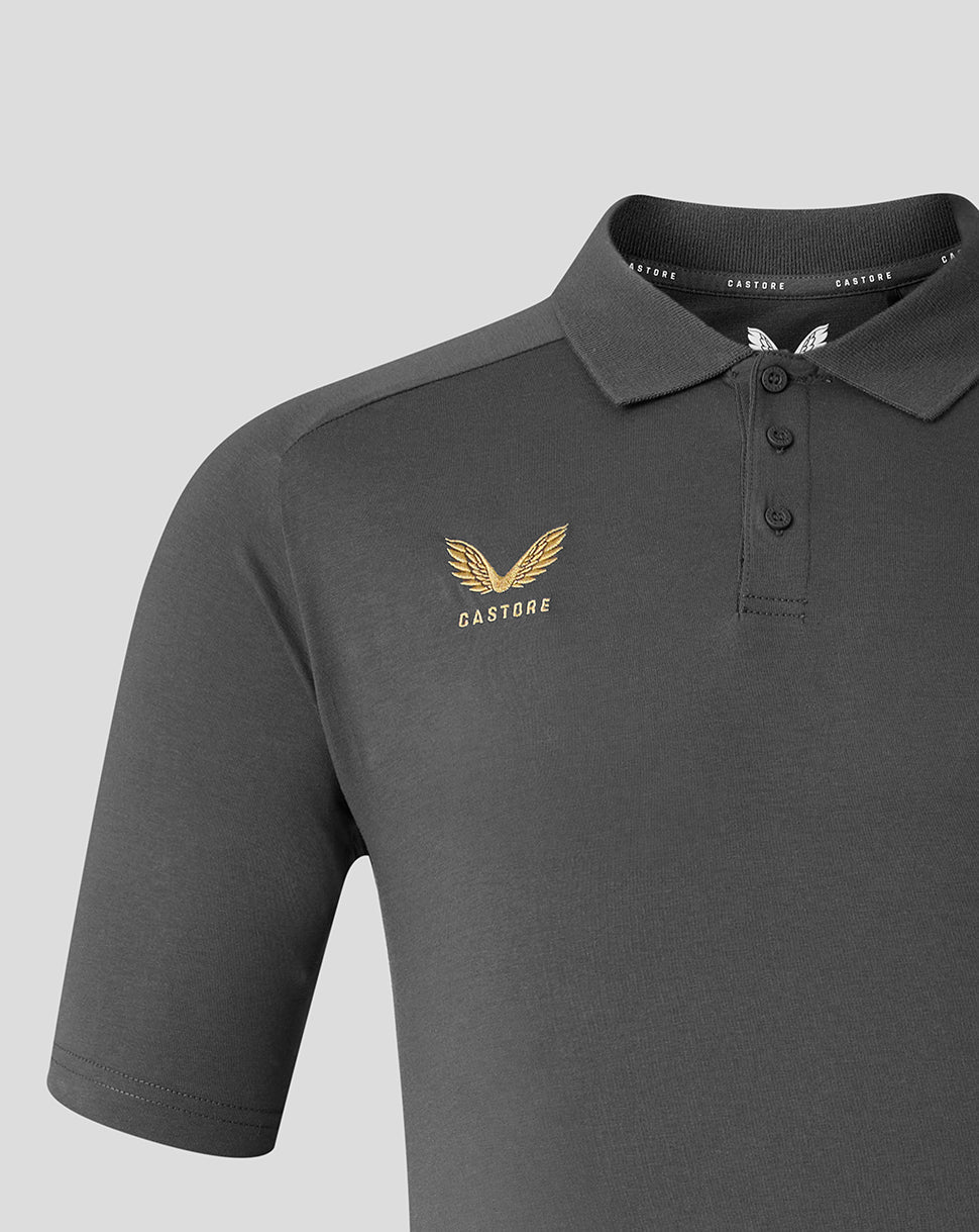 Saracens Herren 2026/27 Travel Poloshirt – Grau