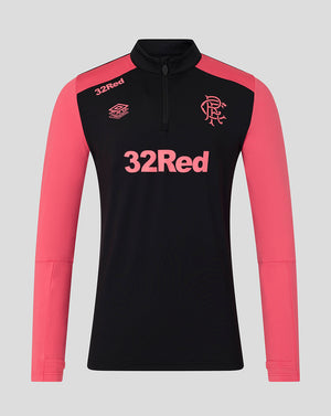 Black and pink long-sleeve sports top with '32Red' branding on a gray background