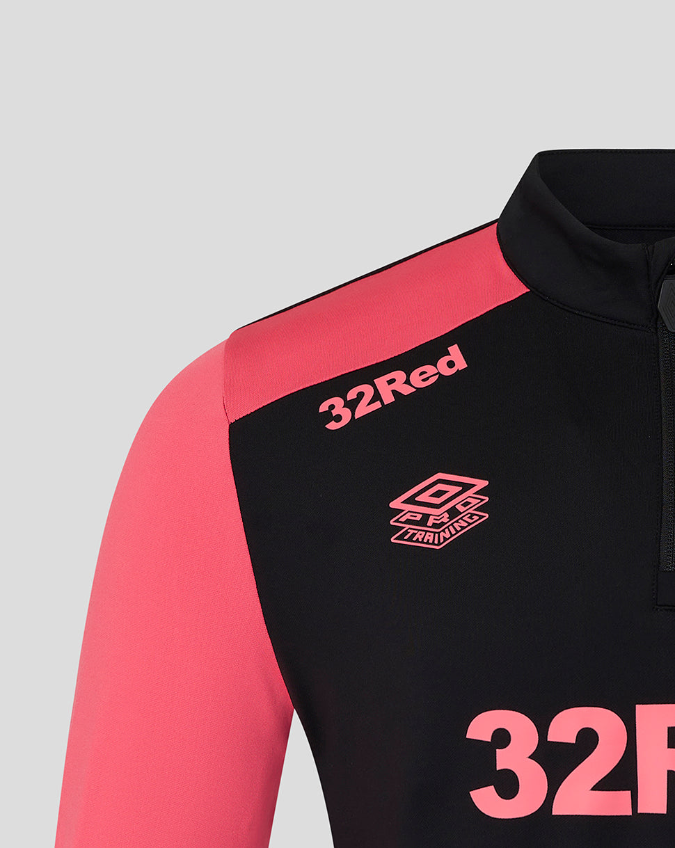 Black and pink sports jacket with '32Red' branding on a gray background