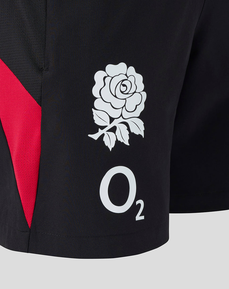Black sports jacket with a white rose emblem and 'O2' logo on a gray background